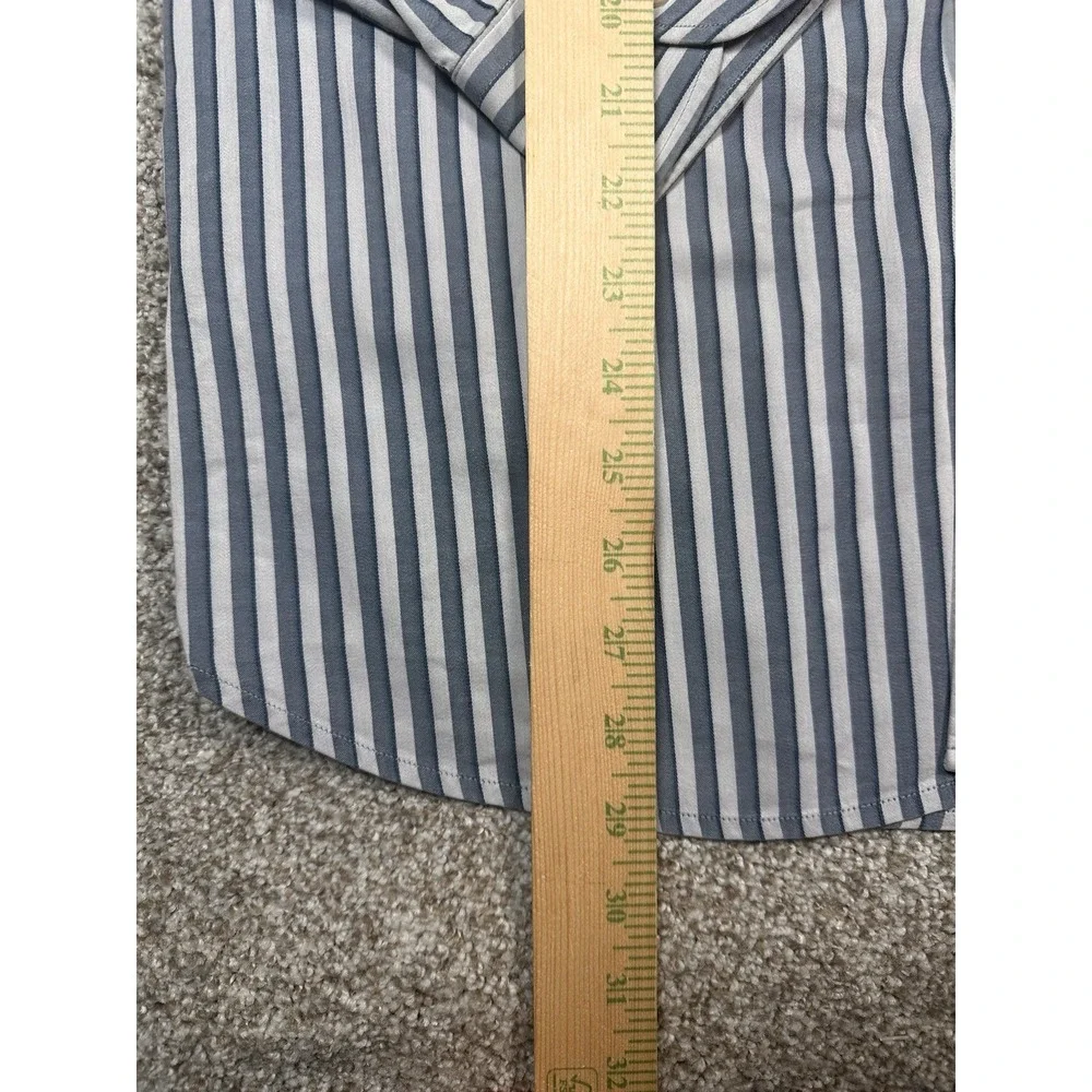 Tommy Bahama Shirt Adult Medium White Blue Button Up Modern Casual Comfort Mens